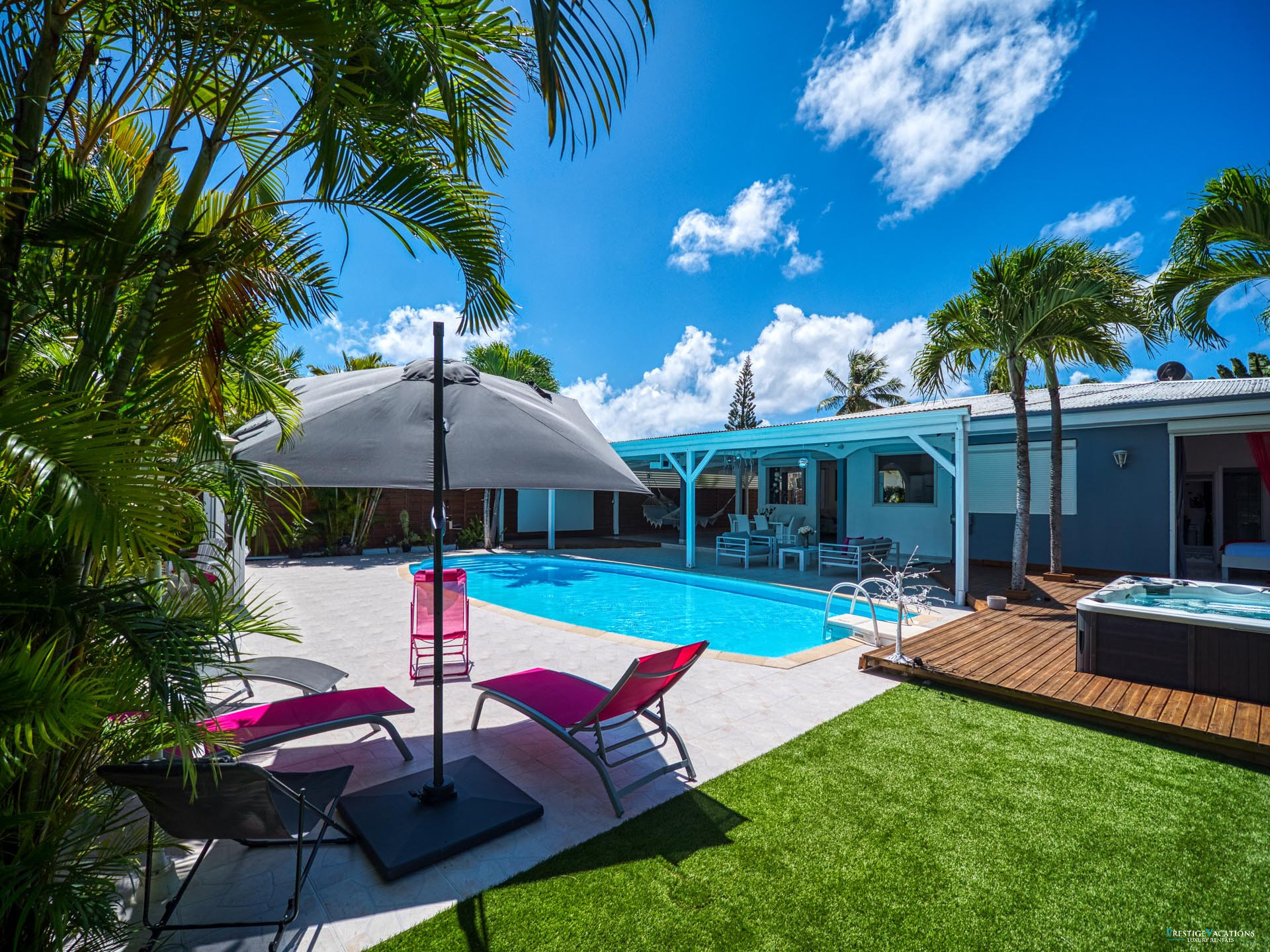 villa à Le Gosier - Aline, villa avec piscine et jacuzzi